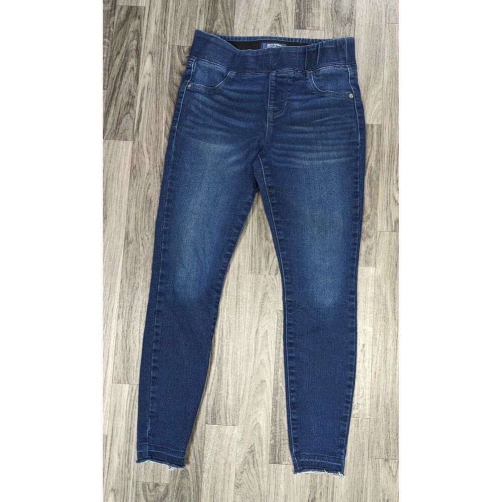 (3/$35) Old Navy Size‎ 2 Rockstar Skinny Secret Soft Pull On Denim Blue Jeans